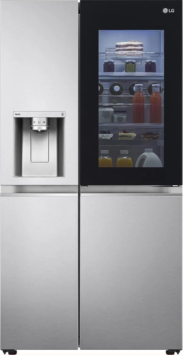 LG fridge vegetable and freezer section Garnet Star Tanzania